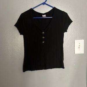 Black button down shirt